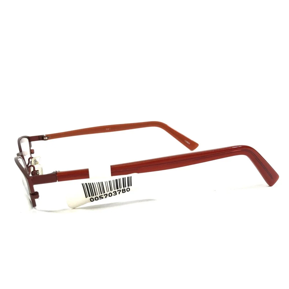 ogi Petite Eyeglasses Frames 9019 COL. 61 Burnt Orange Cat Eye 48-18-135